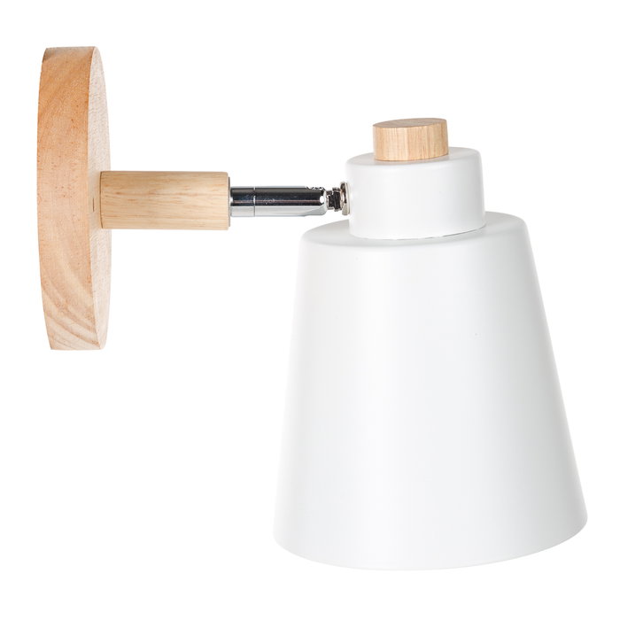 Aplique de pared Danielle 1xE27 Blanco Sin Bombilla (SKD-W200-W) Aplique de pared Danielle 1xE27 Blanco Sin Bombilla (SKD-W200-W)