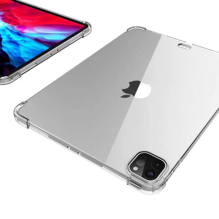 eSTUFF Funda Suave Transparente para iPad Air 13" 2025/2024 de TPU Flexible con Esquinas Reforzadas, Protección Total