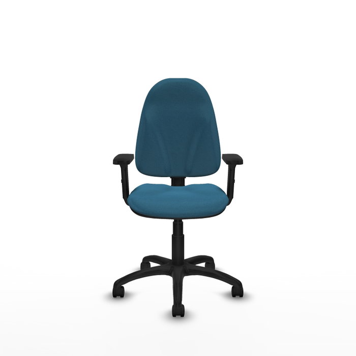 PIQUERAS Y CRESPO Silla de oficina Algarra Verde petróleo con Brazos 2D PIQUERAS Y CRESPO Silla de oficina Algarra Verde petróleo con Brazos 2D