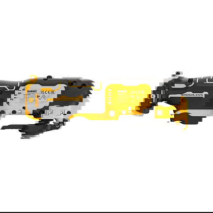 DeWALT Multiherramienta Oscilante 12V a Batería DCS353NT-XJ, Sin Escobillas, 840g, Negro/Amarillo, con Disco de Lija y Adaptador