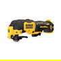 DeWALT Multiherramienta Oscilante 12V a Batería DCS353NT-XJ, Sin Escobillas, 840g, Negro/Amarillo, con Disco de Lija y Adaptador