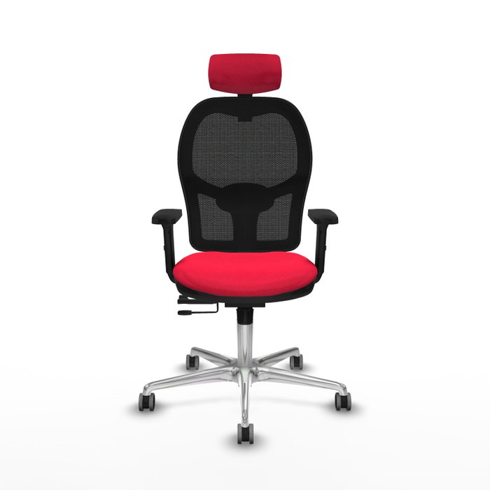 PIQUERAS Y CRESPO Silla de oficina Jorquera con Mecanismo Sincro/Traslack Rojo y Negro PIQUERAS Y CRESPO Silla de oficina Jorquera con Mecanismo Sincro/Traslack Rojo y Negro