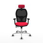 PIQUERAS Y CRESPO Silla de oficina Jorquera con Mecanismo Sincro/Traslack Rojo y Negro