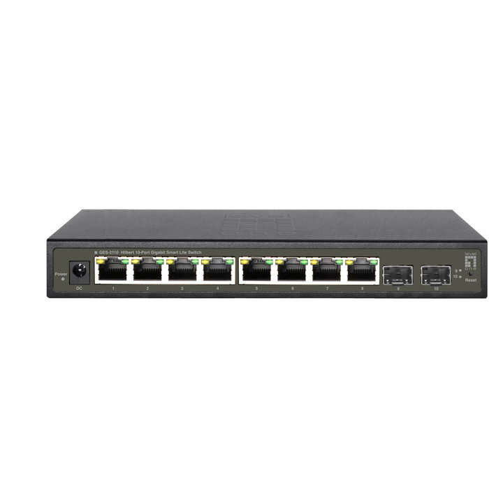 Level One GES-2110 Switch Gestionado 8x GE 2x SFP