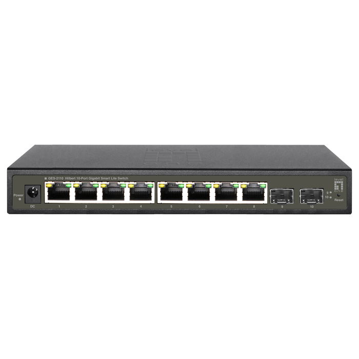 Level One GES-2110 Switch Gestionado L2 8xGE 2xSFP Gigabit Ethernet Level One GES-2110 Switch Gestionado L2 8xGE 2xSFP Gigabit Ethernet