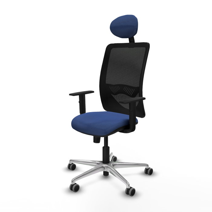 PIQUERAS Y CRESPO Silla de oficina Zulema con mecanismo Sincro, Azul marino y Negro PIQUERAS Y CRESPO Silla de oficina Zulema con mecanismo Sincro, Azul marino y Negro