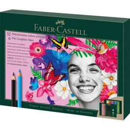 Faber Castell Polychromos & Pitt Graphite Matt Set de Regalo Multicolor
