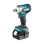 Makita DTW300RTJ Destornillador de Impacto Inalámbrico 18V - Motor Sin Escobillas, 2 Baterías 5Ah