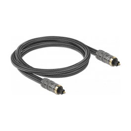DeLOCK Cable de Audio TOSLINK Macho a Macho 1 m Antracita
