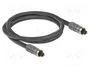 DeLOCK Cable óptico TOSLINK macho a macho 1 m Antracita