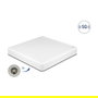 DeLOCK Antena Direccional 81465 5G/LTE MIMO para Exterior, 9 dBi, Frecuencia 0.698-5 GHz, 2 Conectores N Hembra, Montaje Pared/Poste, IP67, Blanco