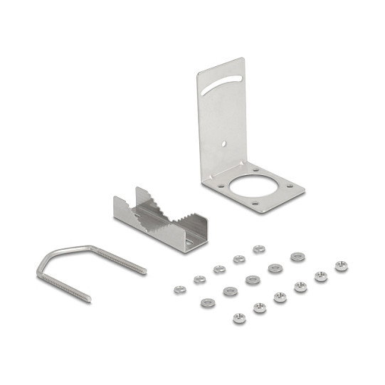 DeLOCK Antena Direccional 81465 5G/LTE MIMO para Exterior, 9 dBi, Frecuencia 0.698-5 GHz, 2 Conectores N Hembra, Montaje Pared/Poste, IP67, Blanco