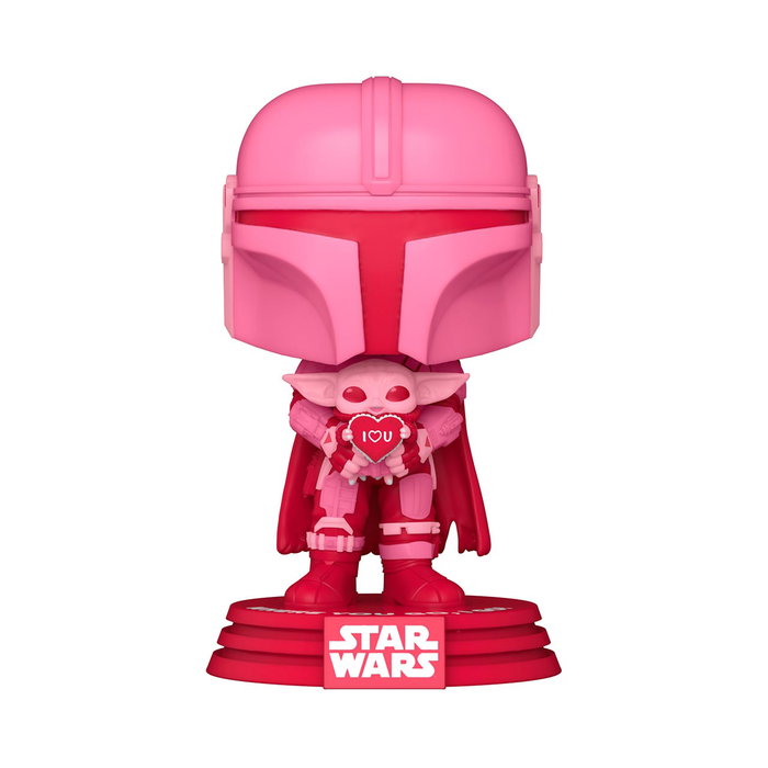 Funko Pop! Figura Coleccionable Mando Con Grogu Edición San Valentín Star Wars 60122 Funko Pop! Figura Coleccionable Mando Con Grogu Edición San Valentín Star Wars 60122