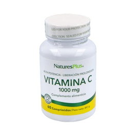 NATURES PLUS Vitamina C 1000Mg + Escaramujo (Accion Ret.) 60Comprimidos