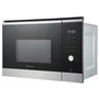 Continental Edison Microondas de empotrar 25L Acero inoxidable negro