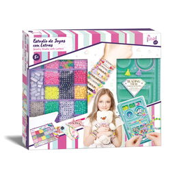 Tachan Estudio De Joyas Deluxe con Más de 1300 Piezas y Cuentas Abecedario para Crear Pulseras | +5 Años