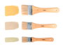 Innspiro Set de 3 paletinas de cerda natural 3,5-5-6,5 cm