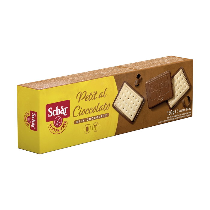 Schär Galletas Petit al Cioccolato Sin Gluten 130g Chocolate Schär Galletas Petit al Cioccolato Sin Gluten 130g Chocolate