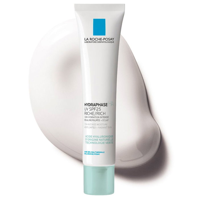 La Roche Posay HYDRAPHASE HA UV Crema Rica SPF25 con Ácido Hialurónico para Hidratar y Proteger contra Rayos UV 40 ml