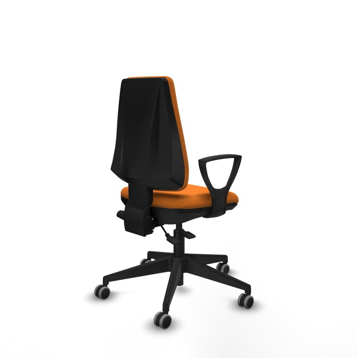 PIQUERAS Y CRESPO Silla de oficina Elche, mecanismo Asincro, similpiel Naranja PIQUERAS Y CRESPO Silla de oficina Elche, mecanismo Asincro, similpiel Naranja