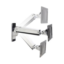 Ergotron Interaktiver Arm VHD Soporte Mural para TV/Monitor Aluminio Negro, 31.8 kg, para Pantallas 30-60", Interfaz Montaje 200x100 a 600x200 mm