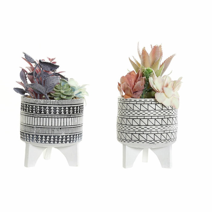DKD Home Decor Planta Resina Cactus Surtido de 2 Unidades
