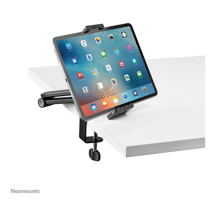 Neomounts Soporte para Tablet DS15-545BL1 - para Pantallas de 4.7" a 12.9" - Ajustable y Giratorio - Negro - Soporte de Escritorio