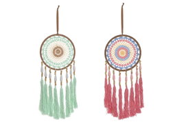 DKD Home Decor Atrapasueños de Algodón Crochet Surtido