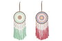 DKD Home Decor Atrapasueños de Algodón Crochet Surtido