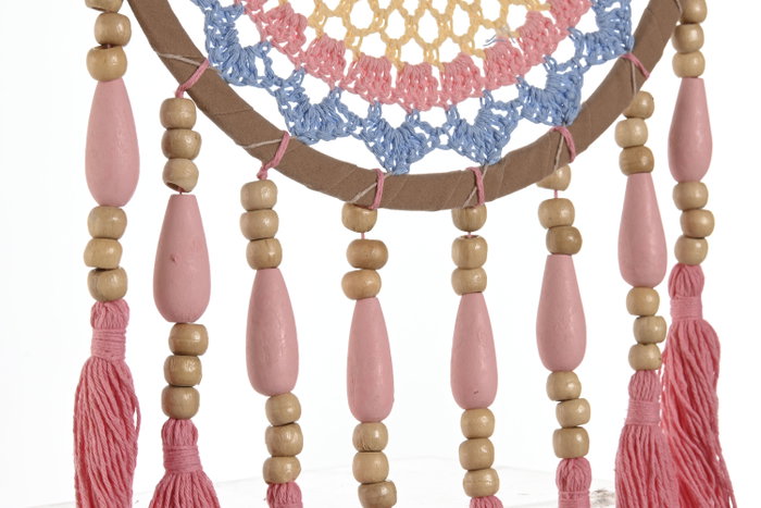 DKD Home Decor Atrapasueños de Algodón Crochet Surtido