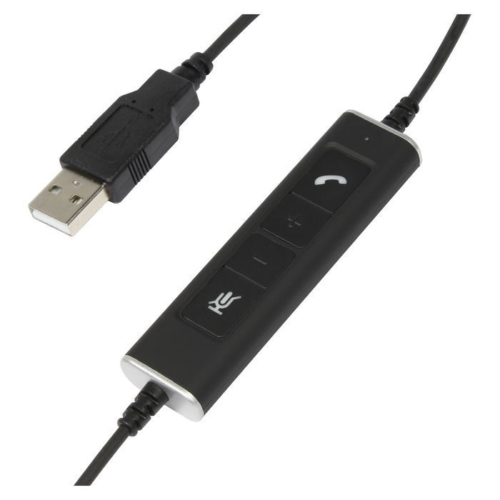 Plusonic Auriculares USB Binaurales 10.2P Compatibles con BBB