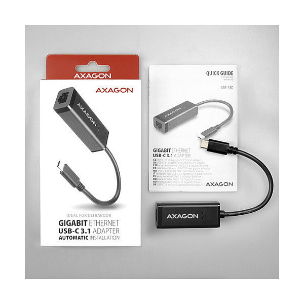 Axagon ADE-SRC Adaptador Gigabit Ethernet 10/100/1000 USB 3.1 Tipo C