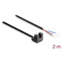 DeLOCK Barrera de luz 5 mm tipo L con 4 extremos de cable abiertos NPN conmutable 2 m