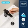 Grohe Grifo monomando para lavabo Dice, negro mate, tamaño S, cartucho Ch3, sistema clic-clac AACJX49500