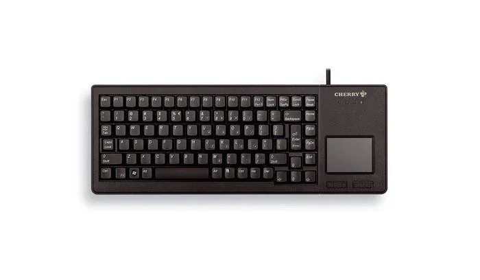 Cherry XS Touchpad Teclado Completo 100% USB QWERTY Inglés EE.UU. Negro, teclas de Windows