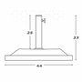 Color Baby Soporte de parasol poliresina 12 kg 44x44 cm