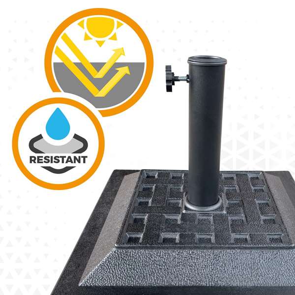 Color Baby Soporte de parasol poliresina 12 kgs 44x44 cm