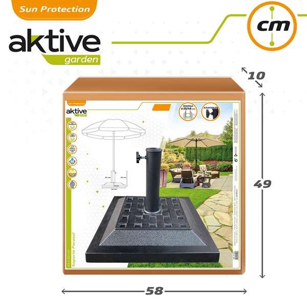 Color Baby Soporte de parasol poliresina 12 kgs 44x44 cm