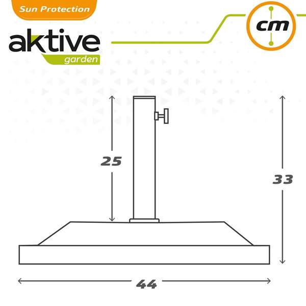 Color Baby Soporte de parasol poliresina 12 kgs 44x44 cm