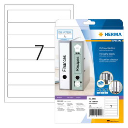 HERMA Etiquetas para Archivadores A4 Blanco 192x38 mm (175 unidades)