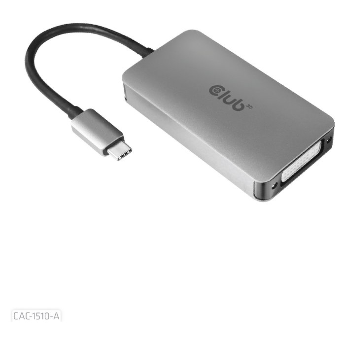 Club 3D CAC-1510-A Adaptador USB 3.2 Tipo C a DVI-D Club 3D CAC-1510-A Adaptador USB 3.2 Tipo C a DVI-D