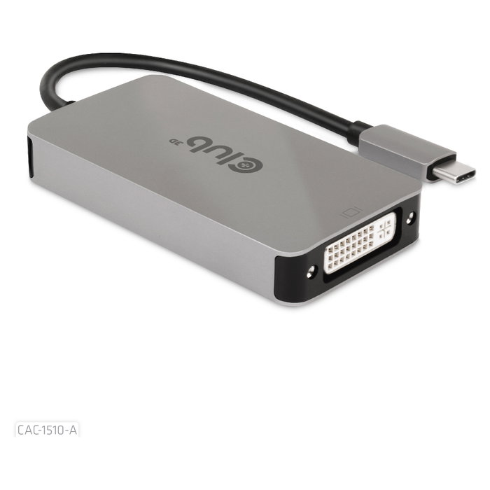 Club 3D CAC-1510-A Adaptador USB 3.2 Tipo C a DVI-D Club 3D CAC-1510-A Adaptador USB 3.2 Tipo C a DVI-D