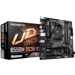 Gigabyte B550M DS3H R2 9MB55MDSR-00-G10 Placa Base Micro ATX Socket AM4 DDR4 PCIe 4.0 Compatible con Procesadores AMD Ryzen 5000/4000/3000