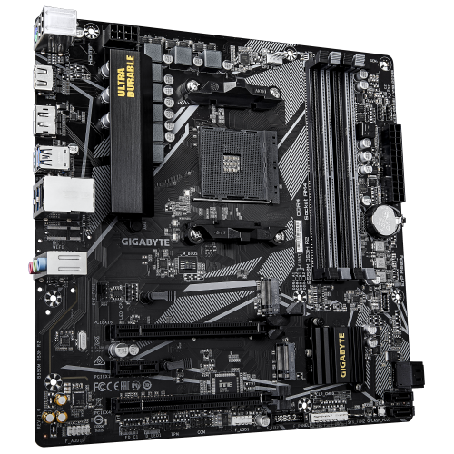 Gigabyte B550M DS3H R2 Placa base - AMD Ryzen 5000 Series, DDR4 (O.C.) hasta 4733 MHz, 1x M.2 PCIe 4.0 + 1x M.2 PCIe 3.0, LAN 1 GbE, USB 3.2 Gen 1