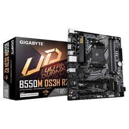 Gigabyte Placa Base AM4 B550M DS3H R2 mATX Chipset AMD B550 para Procesadores Ryzen 5000