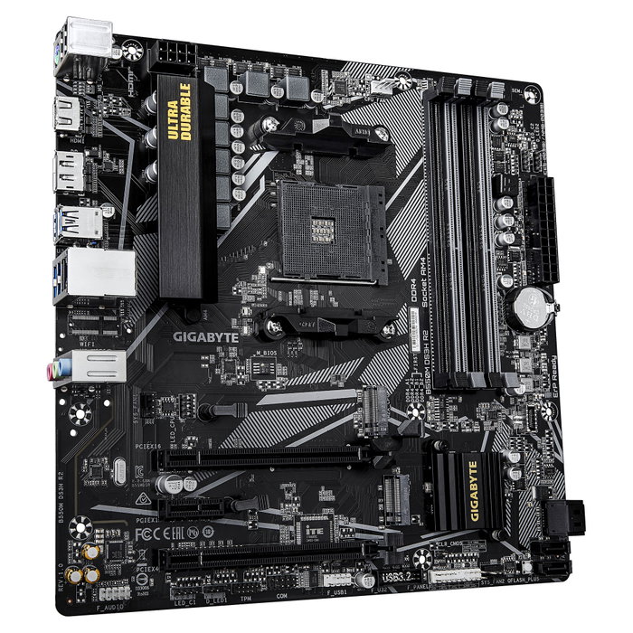 Gigabyte B550M DS3H R2 Micro ATX Socket AM4 DDR4 PCIe 4.0 Gigabyte B550M DS3H R2 Micro ATX Socket AM4 DDR4 PCIe 4.0