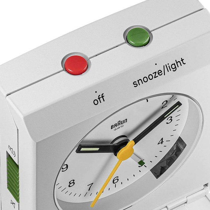 Braun BC 05 W Reloj Despertador Analógico Plegable Blanco