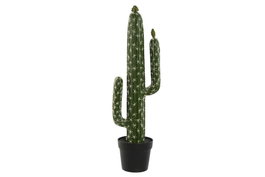 DKD Home Decor Planta de Cactus Verde de Espuma PP