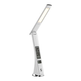 Avide Lámpara de mesa LED Business Claude con calendario, Blanco 5W