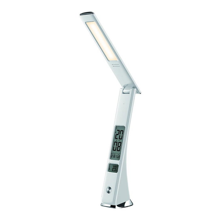 Avide Lámpara de mesa LED Business Claude con calendario, Blanco 5W